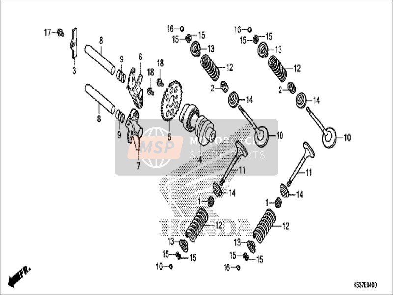 Honda SH300AS 2019 Árbol de levas/Válvula para un 2019 Honda SH300AS